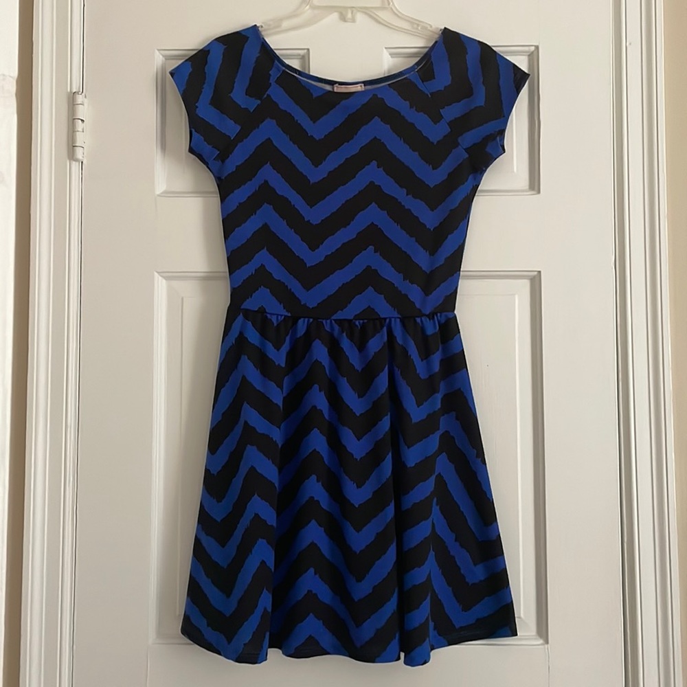 Love…ady black and blue dress